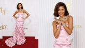 Zendaya owns SAG Awards in pink silk duchess by Valentino, see pics