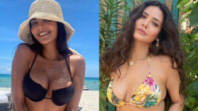 5 Times Esha Gupta Oozes Oomph In Monochrome Bikinis