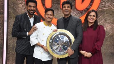 Nayanjyoti Saikia lifts the trophy of Sony Entertainment Television’s MasterChef India