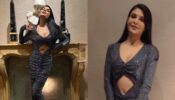 Jacqueline Fernandez outshines in cutout sequinned silver bodycon