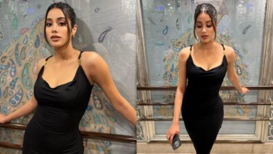 Janhvi Kapoor sirens hotness in black bodycon, see pics