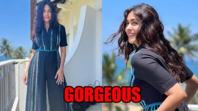 Mrunal Thakur Looks Gorgeous In Classy And Sassy Blue Jumpsuit, Check Photos