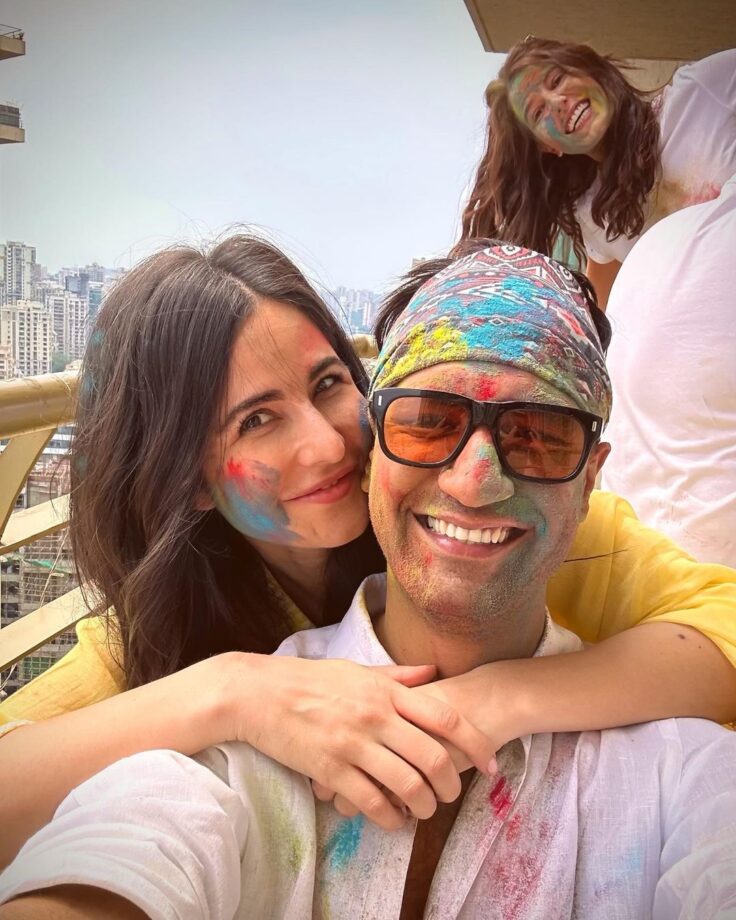 A look into Katrina Kaif-Vicky Kaushal’s lovey-dovey Holi celebrations 781360