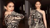 Aditi Rao Hydari looks preppy in abstract ruffled mini dress