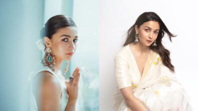 Alia Bhatt’s Quintessential Beauty In White Sarees