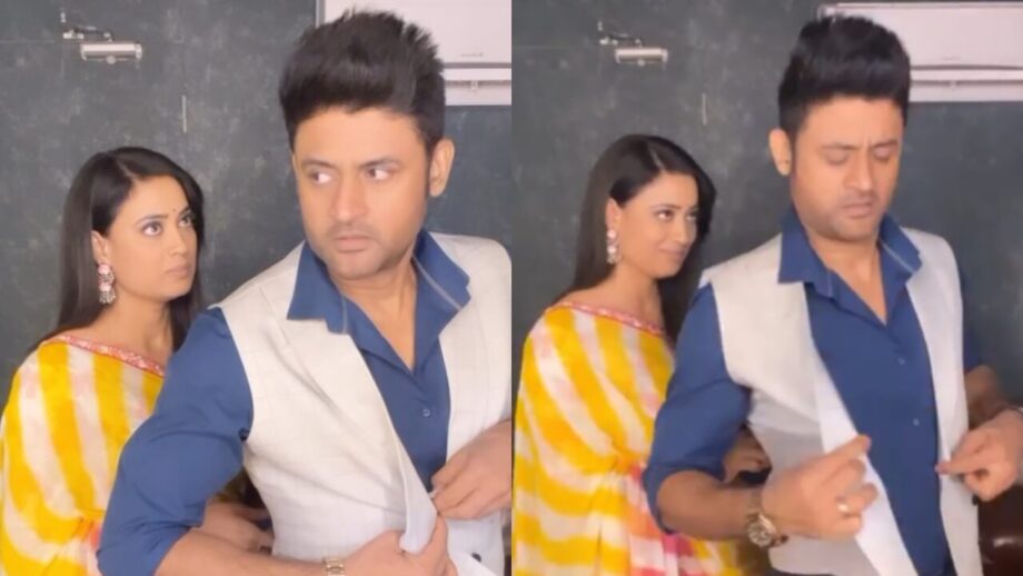 Aparajita BTS Fun: Shweta Tiwari and Manav Gohil get goofy on sets 781209