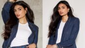Athiya Shetty makes a bossy case for denim pantsuit