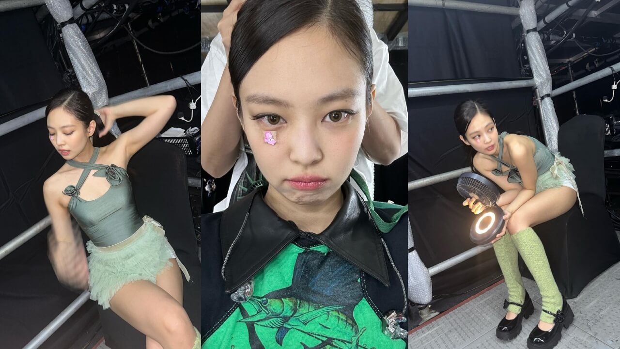 Blackpink's Jennie Has Killer Fashionista Vibes In A Green Halter-Neck Top With Mini Skirt 785679