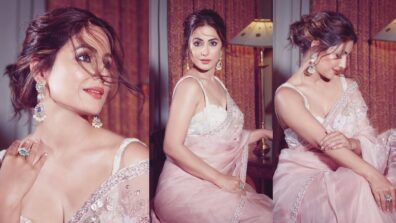 Check Out: Hina Khan Ups Her Ethnic Game As She Flaunts In Sheer Saree Outfits