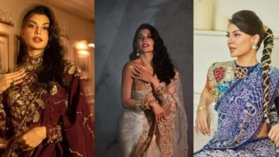 Check Out: Jacqueline Fernandez Made Fashion Statements In Saree Outfits