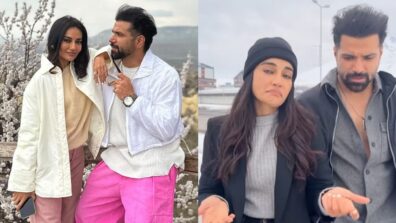 Cutie Alert: Surbhi Jyoti gets playful in snow with Rithvik Dhanjani, see cute video