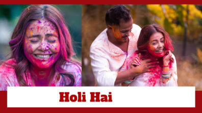 Devoleena Bhattacharjee Enjoys Playing With Colours This Holi with Her Husband