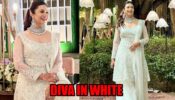 Divyanka Tripathi Looks Ethereal In White Embroidered Gharara Set, Gives Us Major Ethnic Vibes