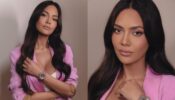 Esha Gupta keeps her sass up in stylish pink plunging neck outfit