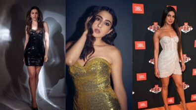 Fashion Battle: Sara Ali Khan Or Rakul Preet Singh Or Priyanka Chopra; Who Looks Captivating In A Shimmery Mini Dress?