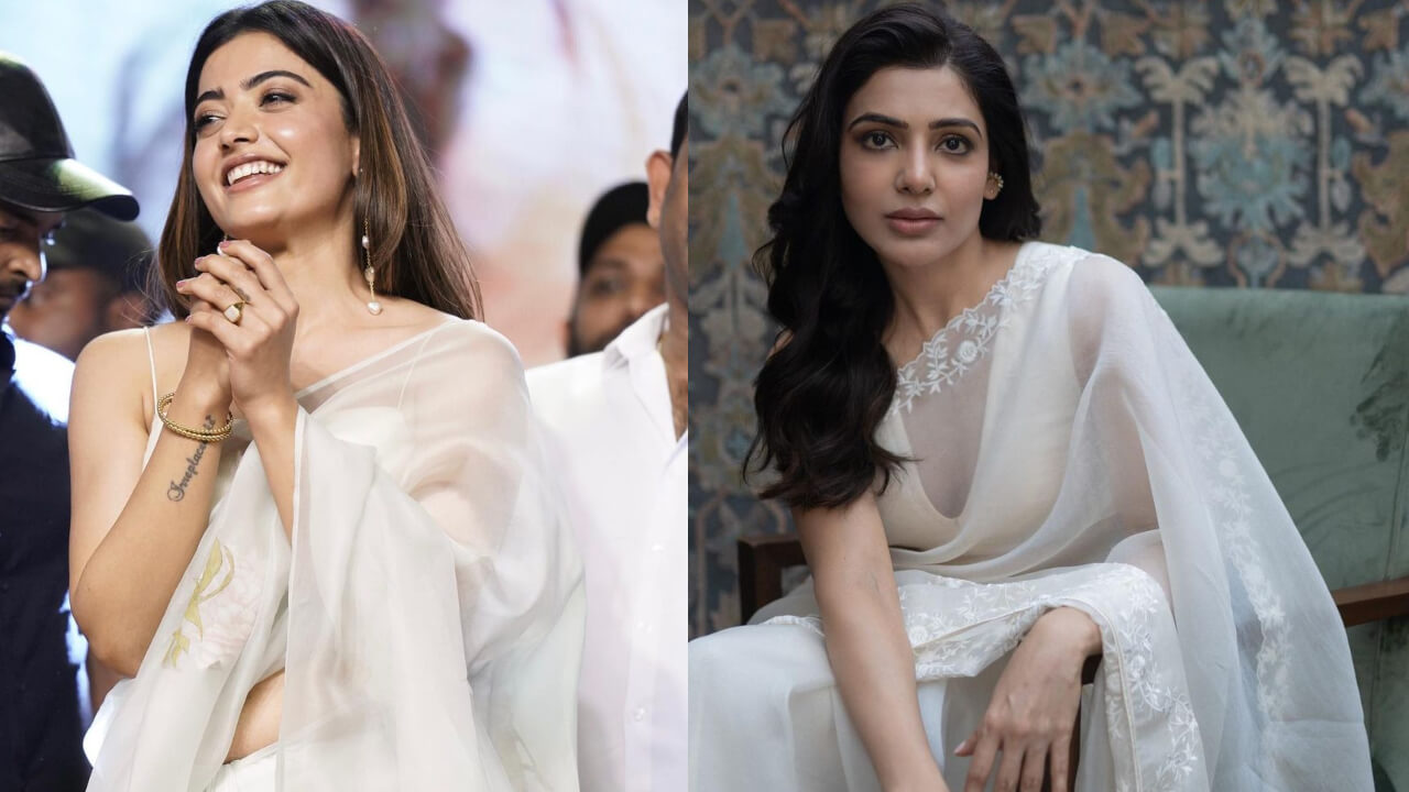 Fashion Face-Off: Samantha Ruth Prabhu Or Rashmika Mandanna; Who Looks Bewitching In Organza Saree? 788640