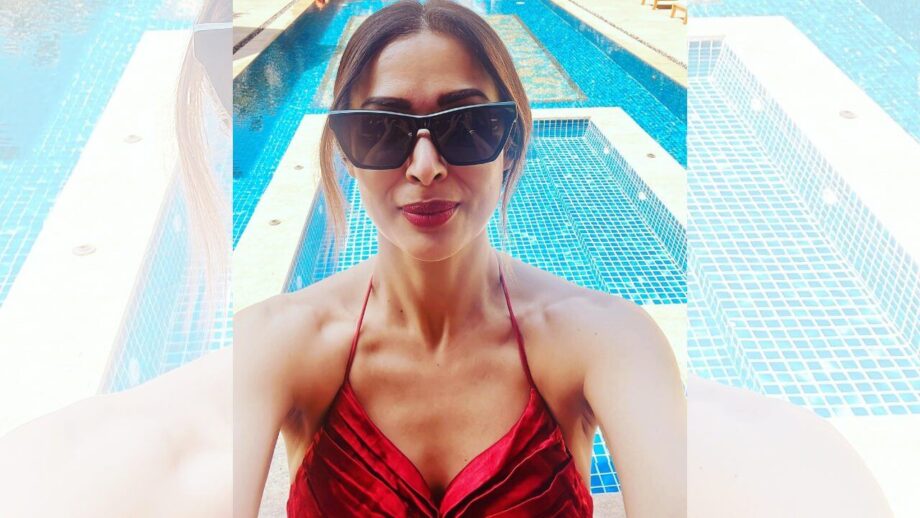 Goa Love: Malaika Arora turns her sass on in red bikini 786959