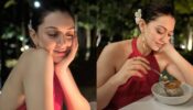 Hansika Motwani paints dream in red chic halter neck adorn