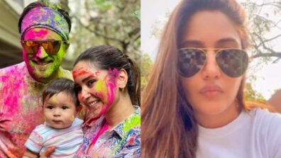 Happy Holi: Dheeraj Dhoopar and Vinny Arora get into mad fun, Surbhi Chandna says ‘best kind’