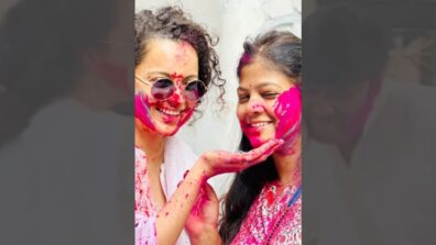 Have You Seen Kangana Ranaut’s Latest Video Of Celebrating Holi At Chandramukhi Set?