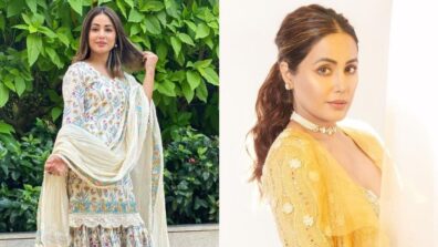 Hina Khan Teaches To Embellish Sharara