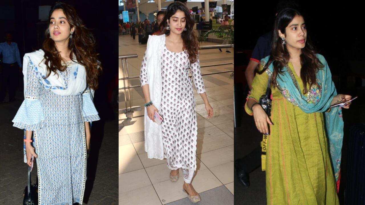 In pics: Janhvi Kapoor’s allure in designer traditional kurtas 791168