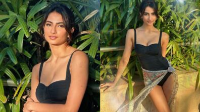 In Pics: Palak Tiwari is sensuous pool beauty in black monokini