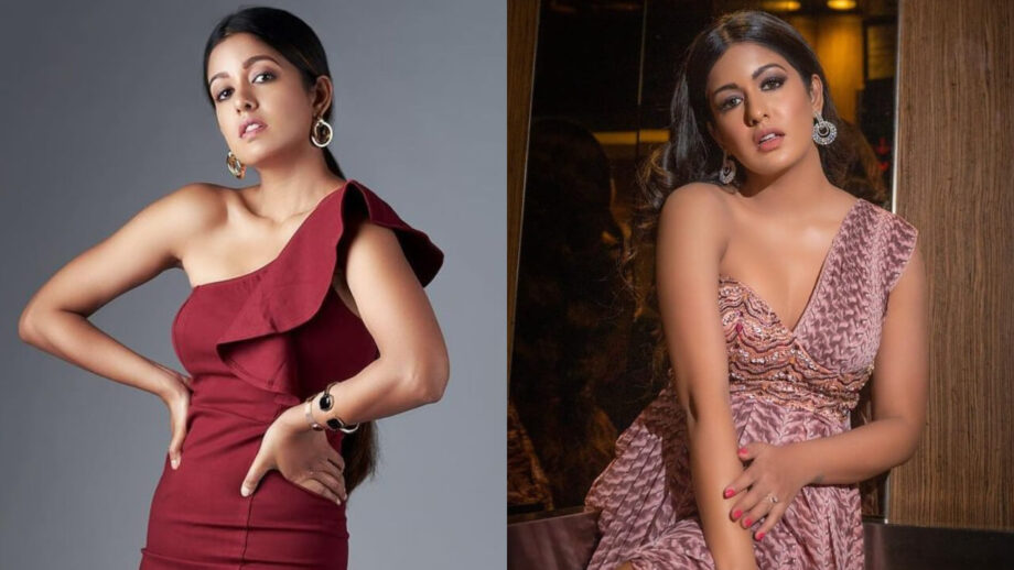 Ishita Dutta Shows Her Elegant Beauty In Monotone One-Shoulder Dresses 791659