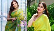 Janhvi Kapoor Vs Kriti Sanon: Dynamite Divas In Neon Sarees