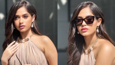 Jannat Zubair Rahmani looks killer in nude-shade gown with sunglasses, we are crushing