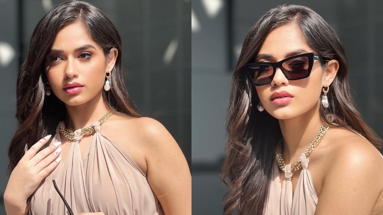 Jannat Zubair Rahmani looks killer in nude-shade gown with sunglasses, we are crushing 790802