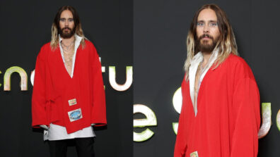 Jared Leto Is The King Of Maximalist Style In A White Shirt With A Jacket And Pants; See Pics