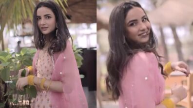 Jasmin Bhasin is dreamy beauty in pink lehenga, watch