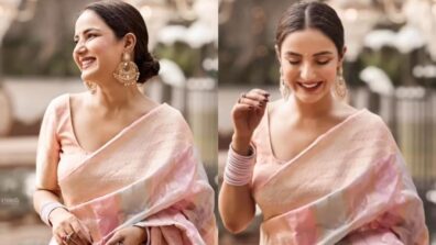 Jasmin Bhasin is here to impress with sizzling saree swag, check out sensational jewellery