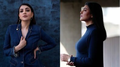 Kajal Aggarwal and Sushmita Sen dazzle in deep-blue outfits, see pics