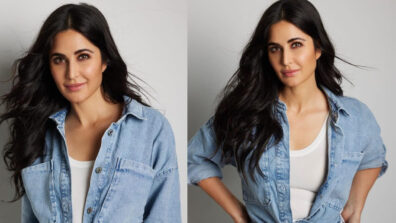 Katrina Kaif Is A Queen Of Casual Wear In A White Top With A Denim Jacket And Shorts