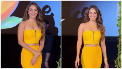 Kiara Advani Leaves Netizens Drooling In A Yellow Strapless Bralette Top And Bodycon Skirt