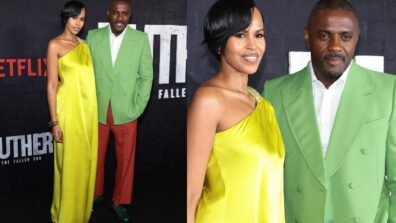 Luther: The Fallen Sun Premiere: Idris Elba and his wife Sabrina play with pastels, see pic