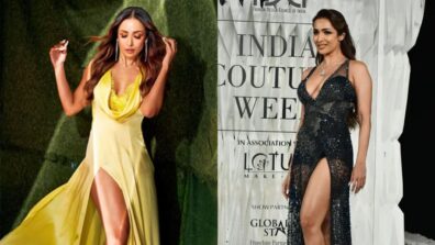 Malaika Arora Teaches To Slay In Thigh-High Slit Gowns