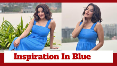 Monalisa’s Blue Inspiration In Gorgeous One-Piece Dress; Check Here