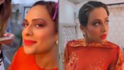 Nia Sharma is blazing hot in see-through embellished orange body suit