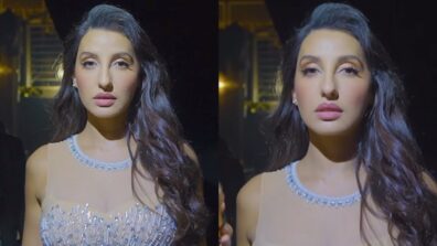 Nora Fatehi keeps her glam on check in sequinned adorn, watch