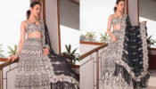 Rakul Preet Singh Looks Ravishing In A Silver Embroidered And Black Lehenga Set