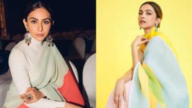 Rakul Preet Singh Or Deepika Padukone: Whose Pleated Organza Saree Is Better?