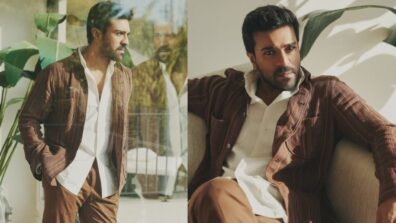 Ram Charan Shows His Fashion Game In White Shirt With Brown Jacket And Pants, See Pics