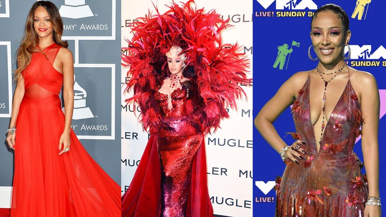 Rihanna VS Cardi B VS Doja Cat: Who Has The Most Amazing Style In Red? 784901