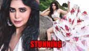 Ritabhari Chakraborty Creates Oomph Look In White Crop Top and Long Printed Skirt, Check Photos