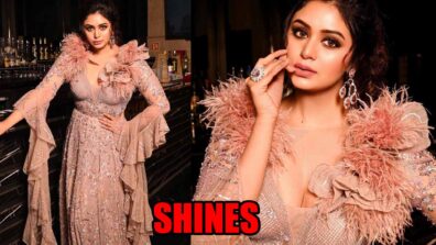 Ritabhari Chakraborty Shines Like A Diamond In Golden Embellished Gown, See Photos