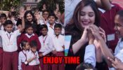 Ritabhari Chakraborty showers happiness on students from the school for deaf, check photos