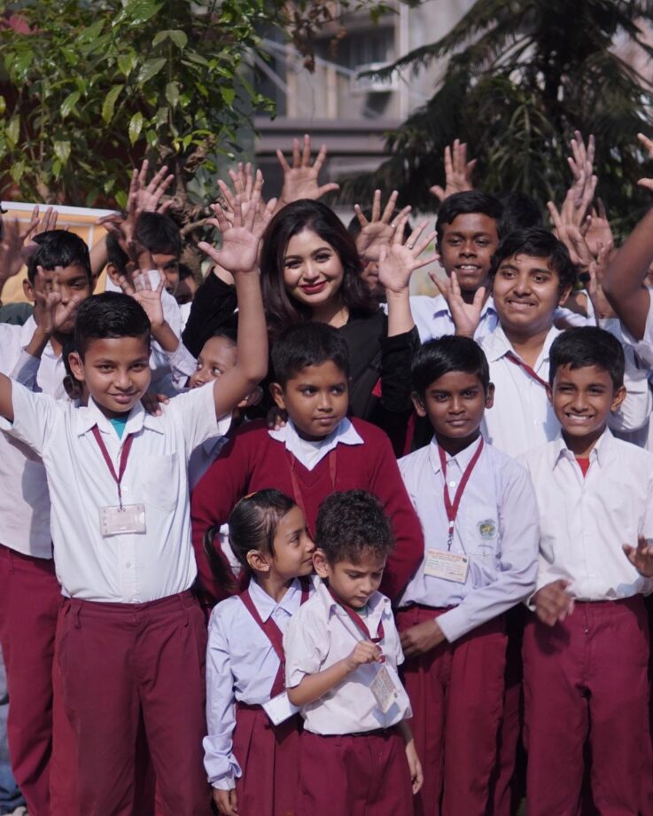 Ritabhari Chakraborty showers happiness on students from the school for deaf, check photos - 0